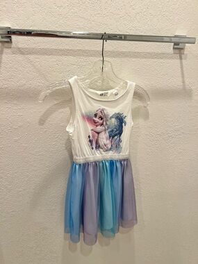H&M Girls Elsa & Nokk Pastel Tulle Dress - White, Blue, Purple